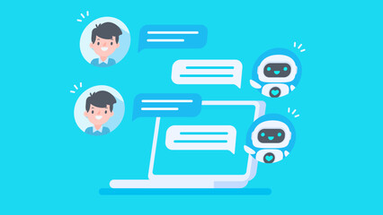 Poster - Auto reply system with intelligent robots provide information and help customers with problems