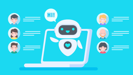 Poster - Auto reply system with intelligent robots provide information and help customers with problems