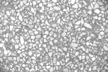 Wall Mural - Terrazzo white grey texture hamper seamless patterns on background