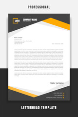 Wall Mural - Business Professional and modern corporate letterhead template 