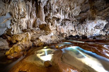 View Inside the beautiful Mo Ga Cave in Vo Nhai district, Thai Nguyen