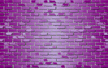 Shiny Purple Brick Wall - Illustration, 
Shades Of Purple Brick Wall Vector