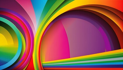 Wall Mural - abstract rainbow background, colorful, lines