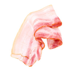 Wall Mural - Sliced bacon, stripes, transparent background