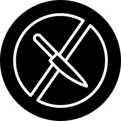 Sticker - No Knife Icon