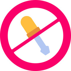 Sticker - No Screwdriver Icon