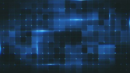 Poster - Abstract Digital Data Technology Grid/ 4k animation of an abstract background with digital data technology graphic grid