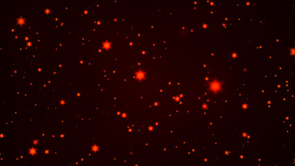 Wall Mural - abstract animated background. animation of a warm stars texture on dark space. twinkling starry nigh