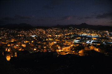 Wall Mural - Mindelo, São Vicente Cabo Verde, Monte Cara