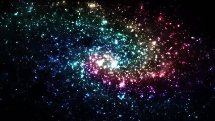 Wall Mural - Abstract space galaxy with stars and constellations futuristic with glow effect, abstract background.