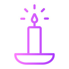 Sticker - candle icon