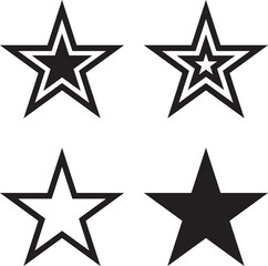Wall Mural - star icons symbols star isolated. dallas star. design template.