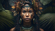 Beautiful Woman of the Amazon, Power and Beauty of the Indigenous Culture of the Amazon
