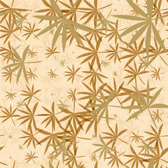 Wall Mural - 3D illustration of a leaf seamless Pattern