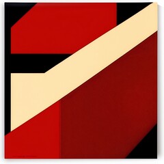 Wall Mural - abstract background with triangles and squares in red colors