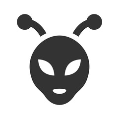 Wall Mural - Ufology alien icon