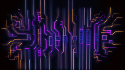 ネオン　ライン　CPU　電子回路　イメージ　3D　立体　ビジネス　数学　コンピューター
Neon line CPU electronic circuit image 3D three-dimensional business mathematics computer
