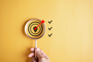 Aufkleber - Checklist Quality management with Quality Assurance or QA and Quality Control or QC and improvement. Standardization, certification. Compliance to regulations service and standards.