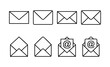 © Lunaraa - Mail icon vector for web and mobile app. email sign and symbol. E-mail icon. Envelope icon