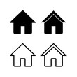 © OLIVEIA - Home icon vector illustration. House sign and symbol