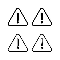 Exclamation danger sign illustration. attention sign and symbol. Hazard warning attention sign