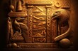 Hieroglyphic Wonders Background. Generative AI