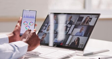 Poster - Remote Conference Webinar And KPI Dashboard Chart