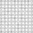 © ylivdesign - 100 telecommunication icons set. Outline illustration of 100 telecommunication icons vector set isolated on white background