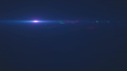 Poster - Animation of light spots moving on black background