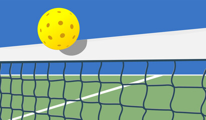 Wall Mural - great simple pickleball background design for any media