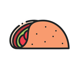 Sticker - taco fast food