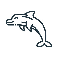 Sticker - dolphin sea animal