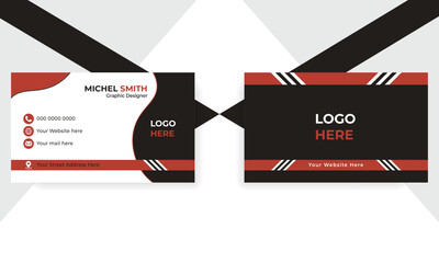 Wall Mural - Professional Smart luxury Business Card - Creative Business Card Template.