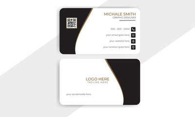 Wall Mural - Visiting card for business and personal use, Vector illustration design, Visiting card