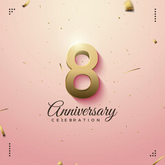 Wall Mural - 8 years anniversary celebrations