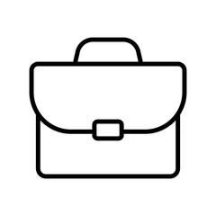 Fototapete - Briefcase icon. Business bag icon. Suitcase, portfolio symbol, linear style pictogram isolated on white.