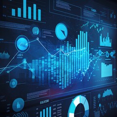 Business data analysis and analytics of customers insights with charts