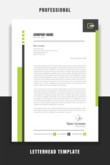 Wall Mural - Professional and modern corporate letterhead template Premium