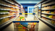 © Darren Green - A trolley full of groceries in the supermarket