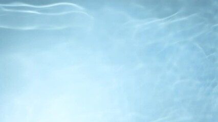 Wall Mural - super slow motion abstract shot of rippling blue clear water surface at 1000fps.