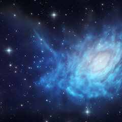 Wall Mural - background with space - Stars Galaxy Background - Generative AI