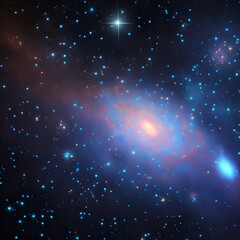 Wall Mural - background with stars - Stars Galaxy Background - Generative AI