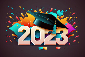 2023 Graduation Celebration Design Generative ai