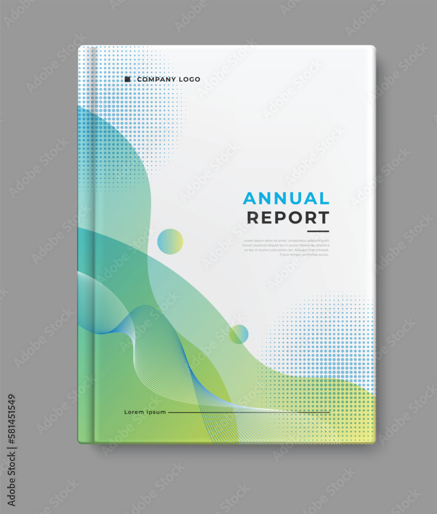 annual report template cover design Stock Vector | Adobe Stock