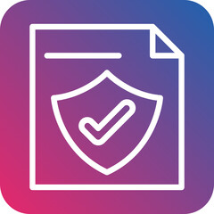 Sticker - Vector Design File Protection Icon Style