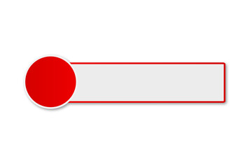 Leinwandbilder - red lower third design transparant