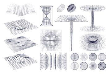 3d Shapes Icon Set