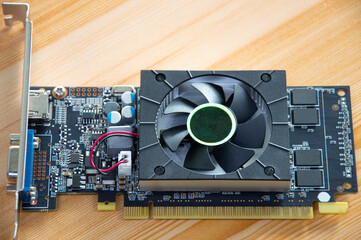 Poster - top view of computer graphics card