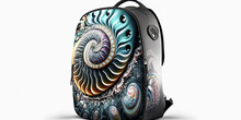 A Captivating Hardshell Backpack With A Purse Attached To It Was Created - Generative Ai.