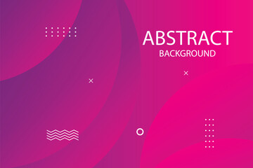 Poster - abstract pink and purple gradient background dynamic shapes vector illustration.